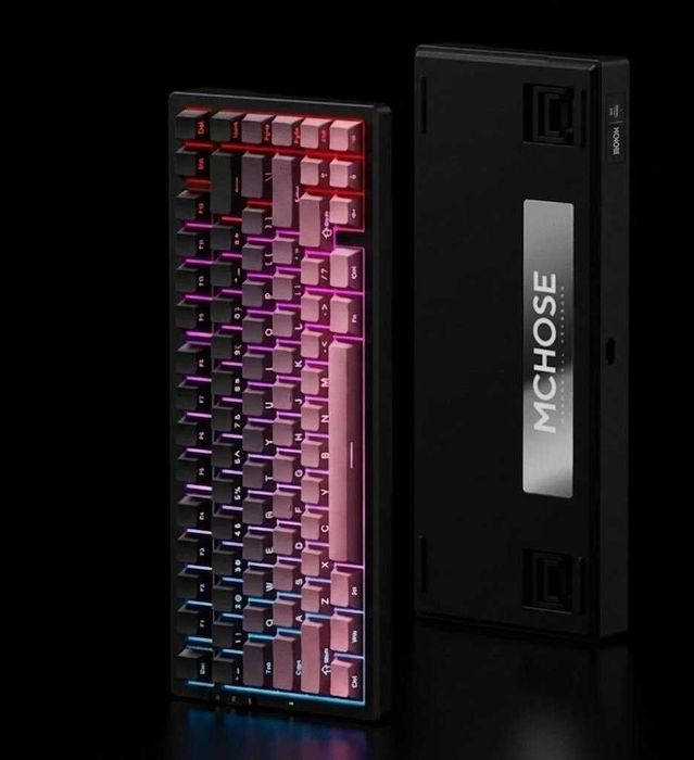 Бездротова механічна клавіатура MCHOSE G75 Pro Pink/Black