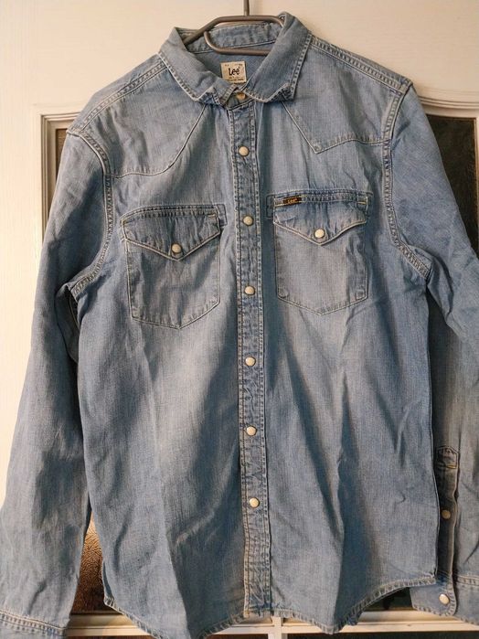 Koszula męska Lee dżinsowa długi rękaw rozm. M Denim stan bdb