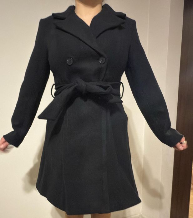 Płaszczyk czarny zimowy