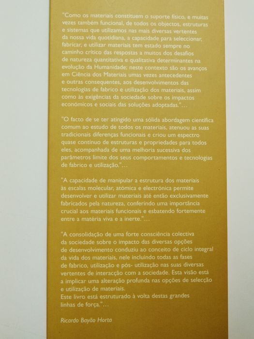 Materiais dois mil - ciências dos materiais