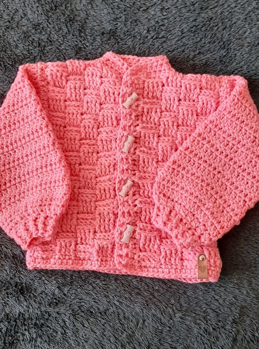 Sweterek handmade 2-3 lata