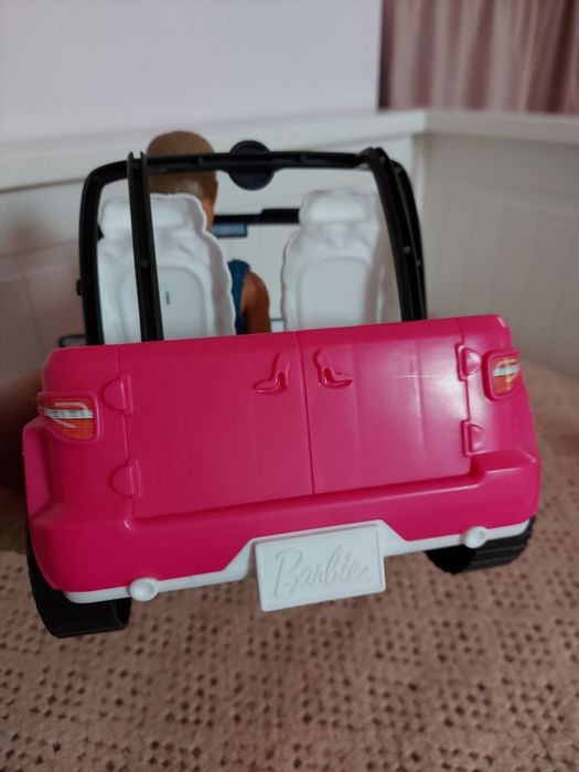 Barbie plażowy samochód terenowy auto jeep ken - gratis lalka barbie