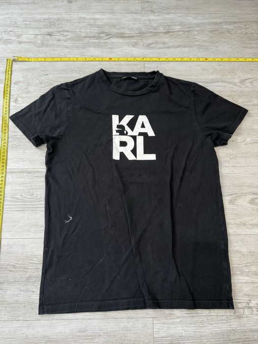 Koszulka czarna karl stan bardzo dobry rozmiar m