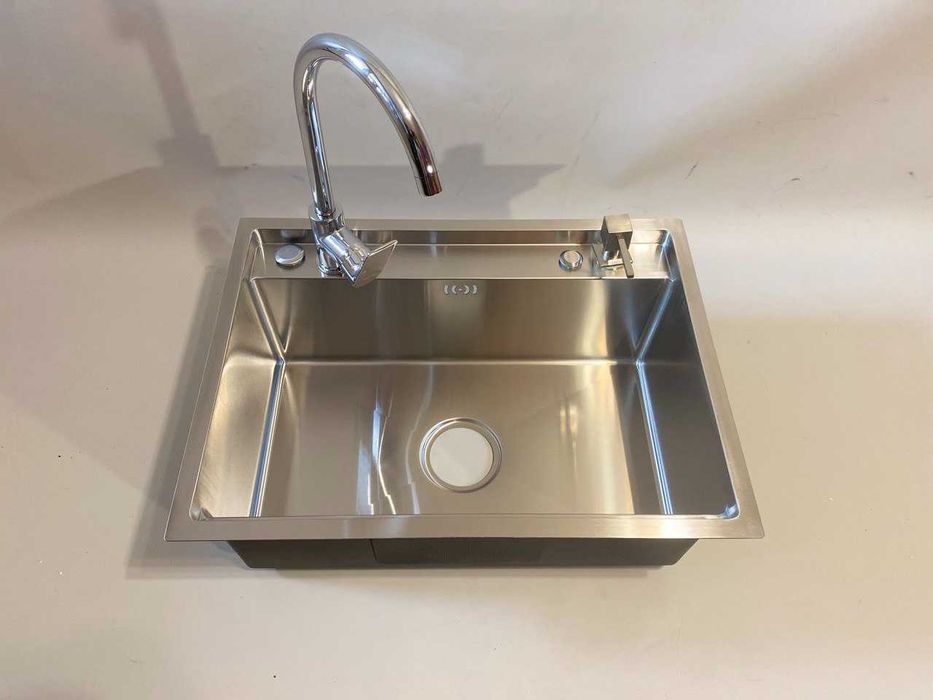 Акция!!!кухонная мойка+смеситель+ дозатор для жидкого мыла