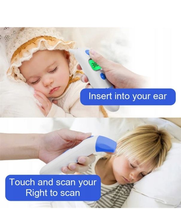 Termometr bezdotykowy Berrcom 2w1