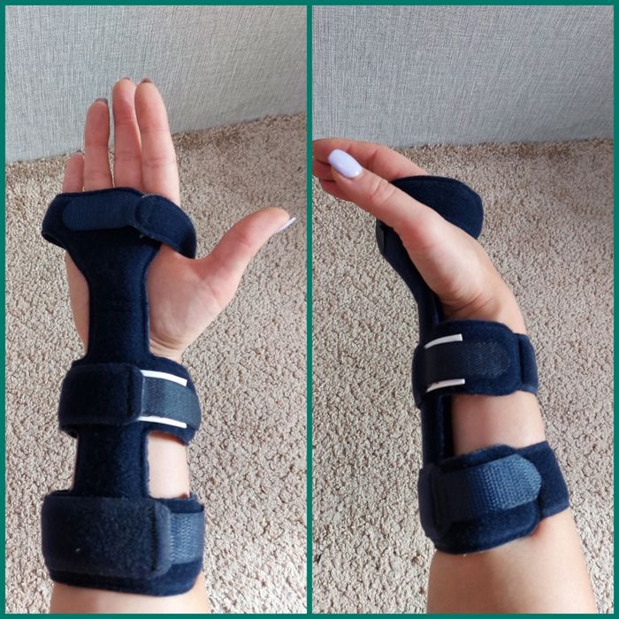 Лучезапястный ортез Bort Medical 112750, правый, синий. Размер M.