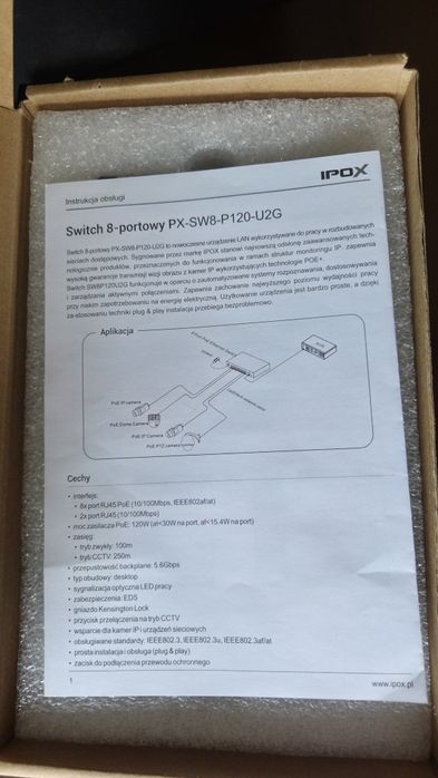 IPOX PX-SW8-P120-U2G switch