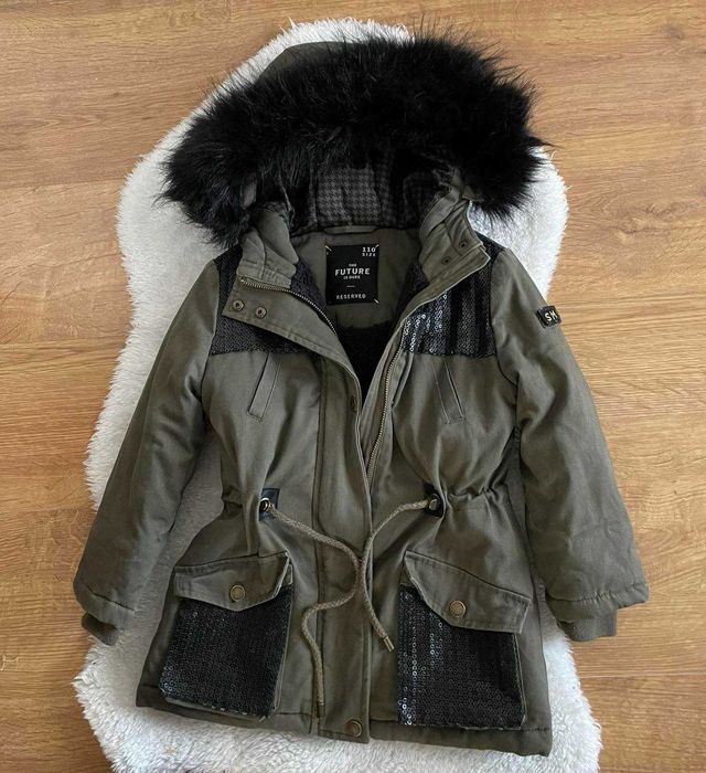 Reserved kurtka zimowa parka kkhaki 110 r. 5
