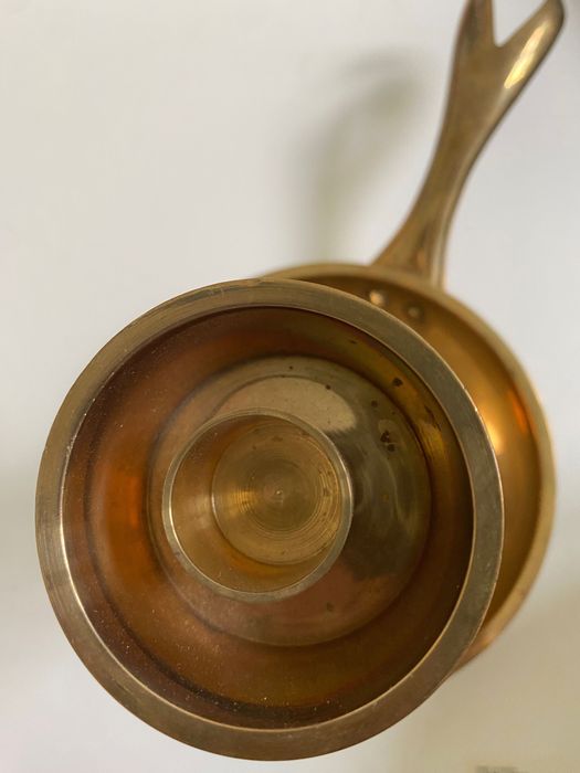 Stary Mosiężny świecznik