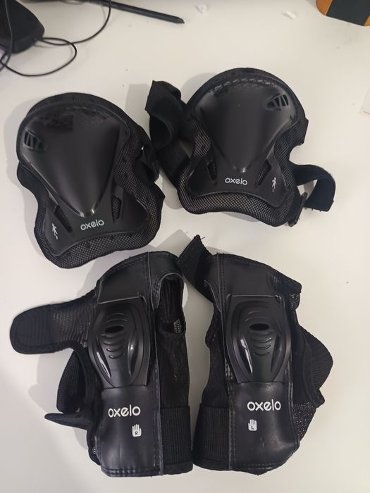 Kit de proteção para andar de skate, bicicleta, patins e trotinete