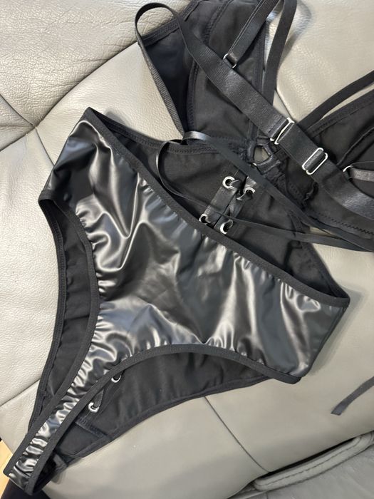 Seksowne body skórzane lateksowe bielizna erotyczna s walentynki