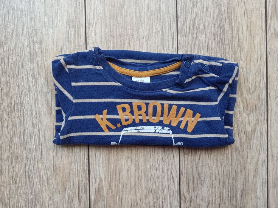 Body rozmiar 68 h&m samochód granatowy z samochodem bodziak