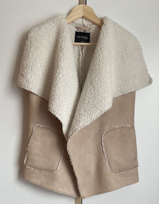 Жилетка, жилет, безрукавка искусственный мех top secret