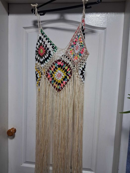 В'язана жіноча кофта,туніка ручної роботи