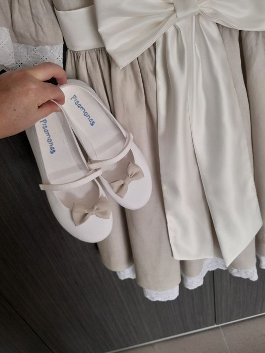 Vestido de cerimónia de menina + sapatos