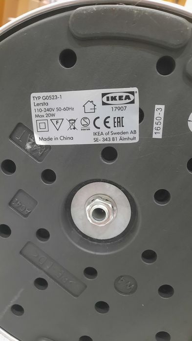 Candeeiro de pé/ leitura cinza