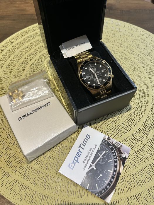Zegarek Emporio Armani AR5857 złoty