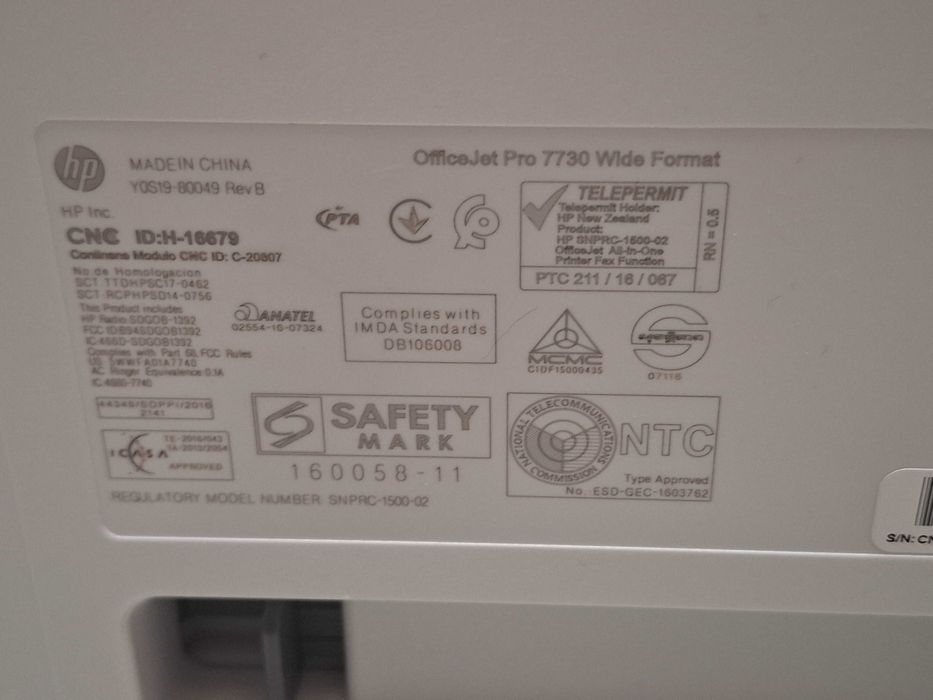 HP Officejet Pro 7730