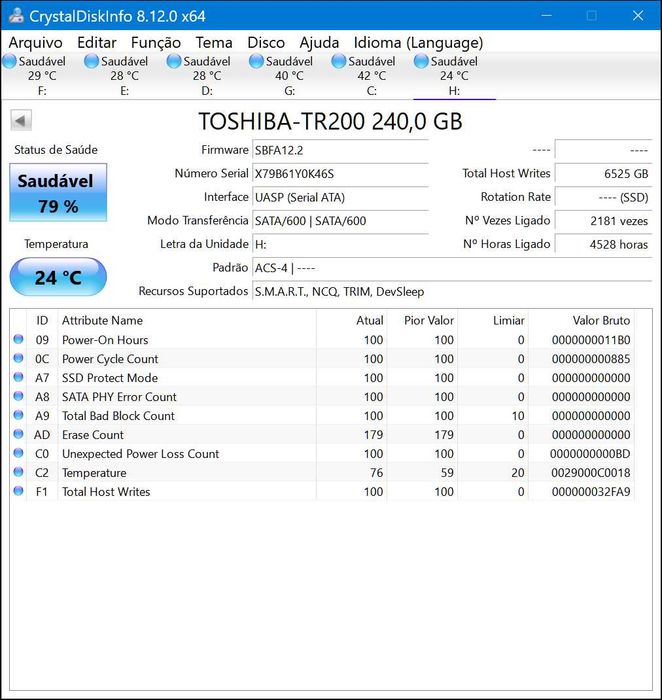 SSD Toshiba 240Gb