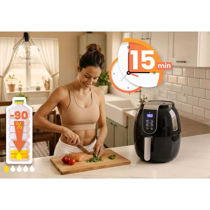 Frytkownica Beztłuszczowa Air fryer frytownica 3,6l Berdsen