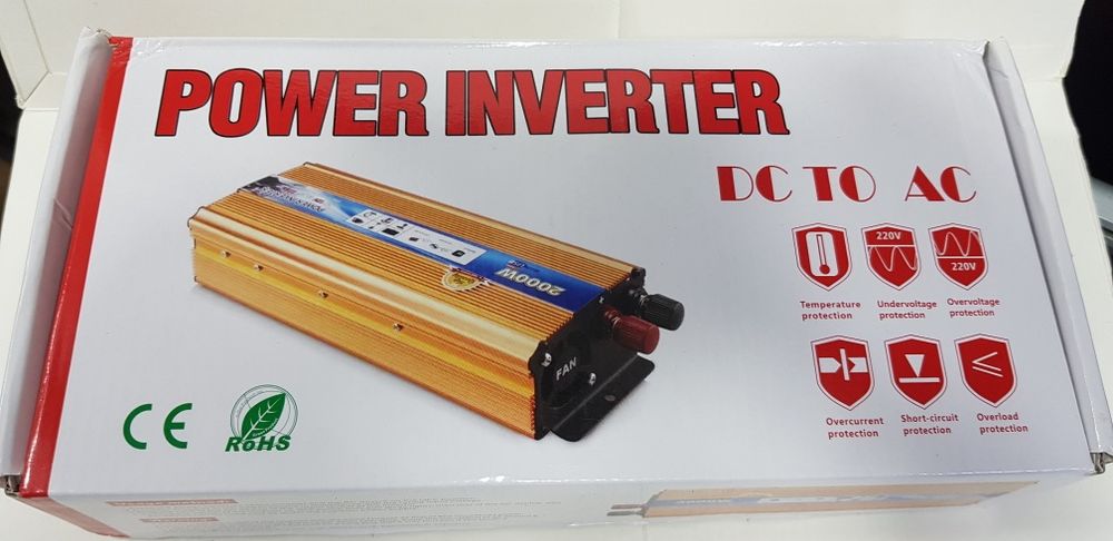 Автомобільний інвестор Power 12V-220V потужність 2000 Ват.