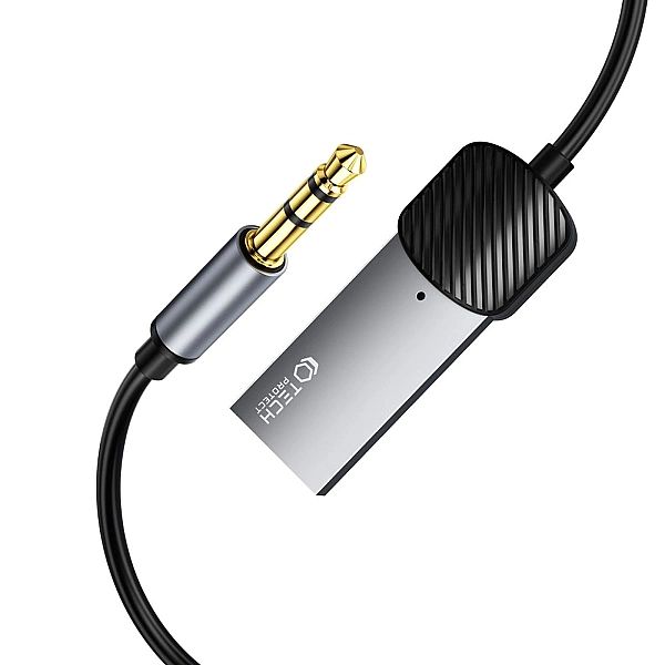 Tech-Protect Ultraboost Bluetooth Aux Audio Adapter Cable Grey