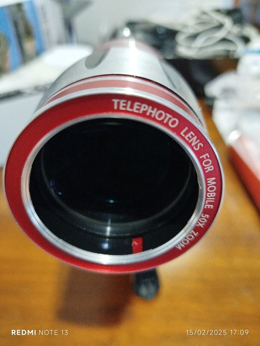 Lente Apexel 50x telemóvel