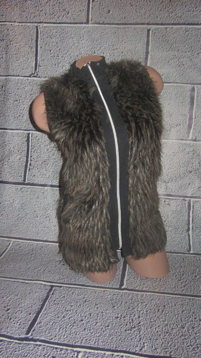 Жіноча хутрова желетка женская желетка мех на замке