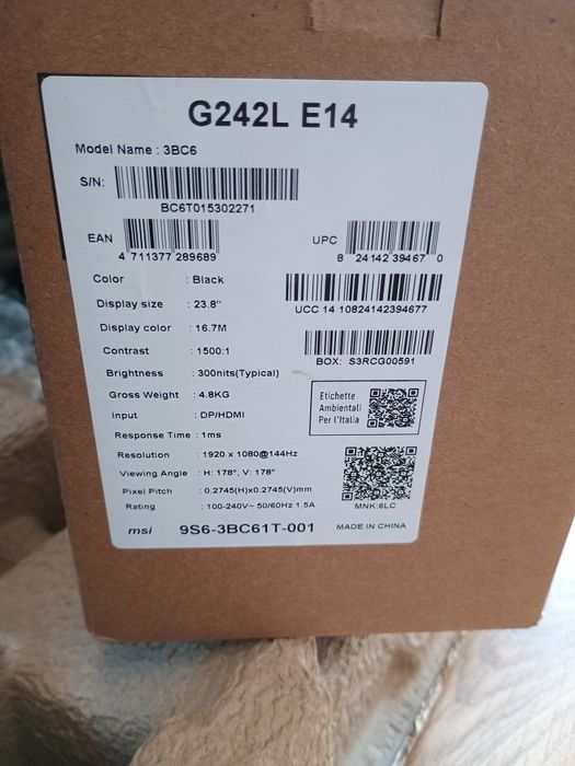Monitor 24  MSI G242L E14