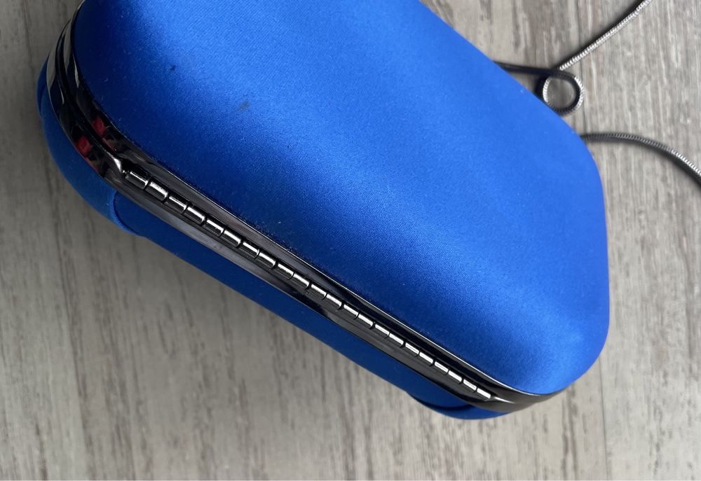 Bolsa clutch azul