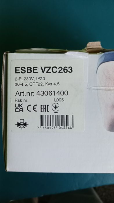 Zawor przełączający  trzydrogowy Esbe VZC 263