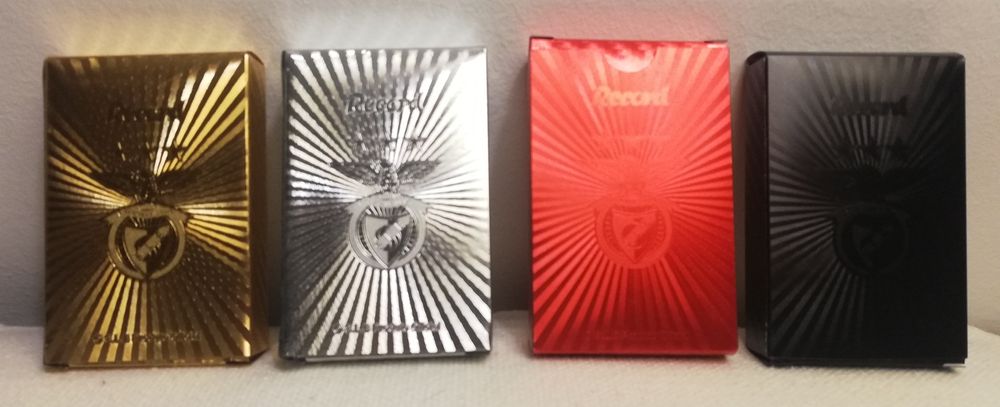 4 Baralhos de Cartas do Benfica