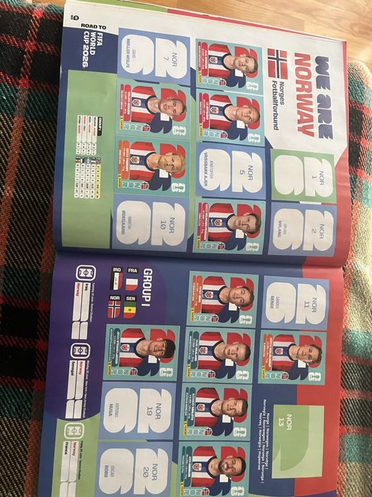 Coleção de cromos mundial 2026 panini incompleta