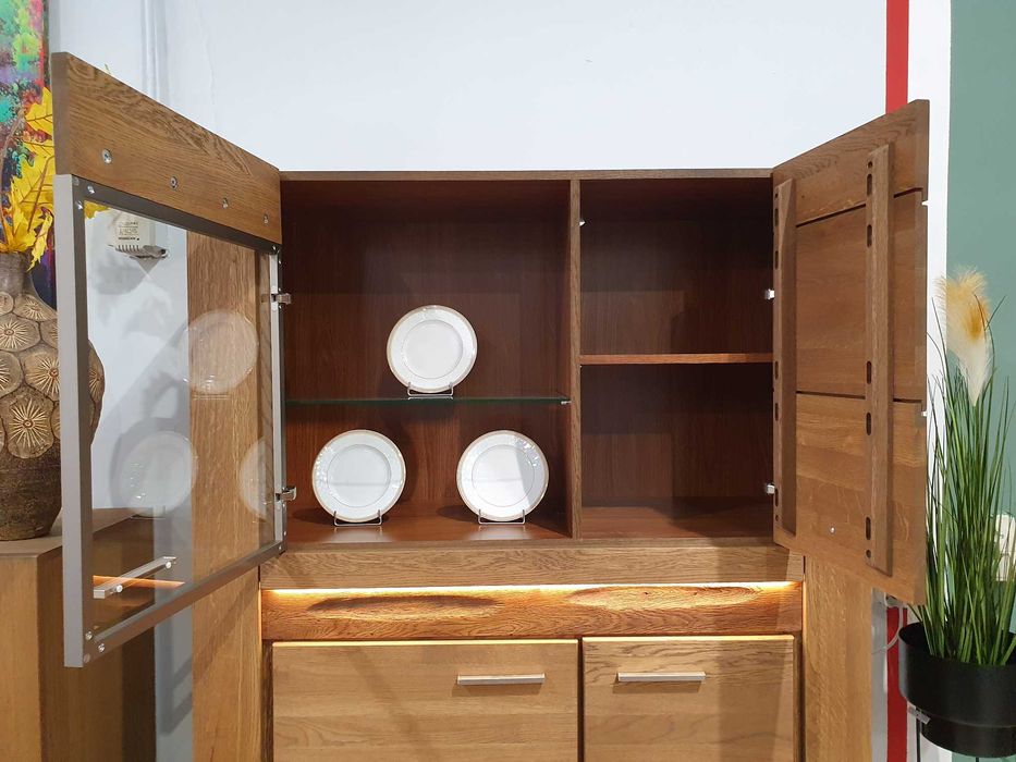 Witryna 4-drzwiowa Typ 15  Szynaka Meble dąb rustical Promocja