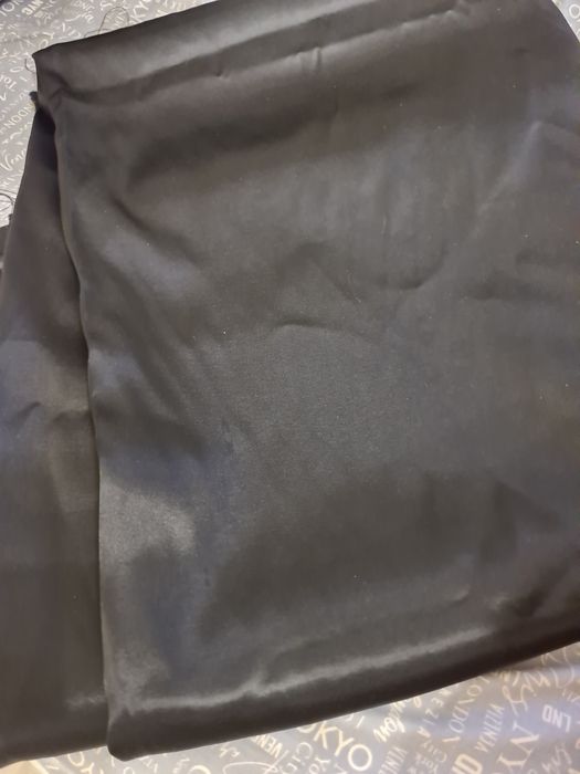 Атлас чорный стрейч