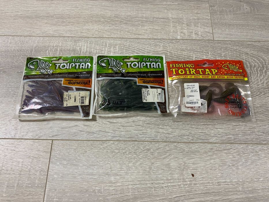 Набор силиконовых приманок со сьедобной резины для ультралайта