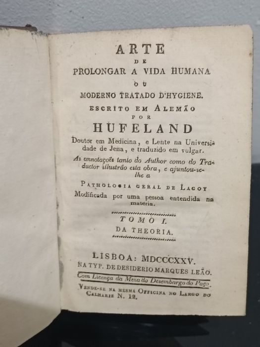 Arte de prolongar a vida.