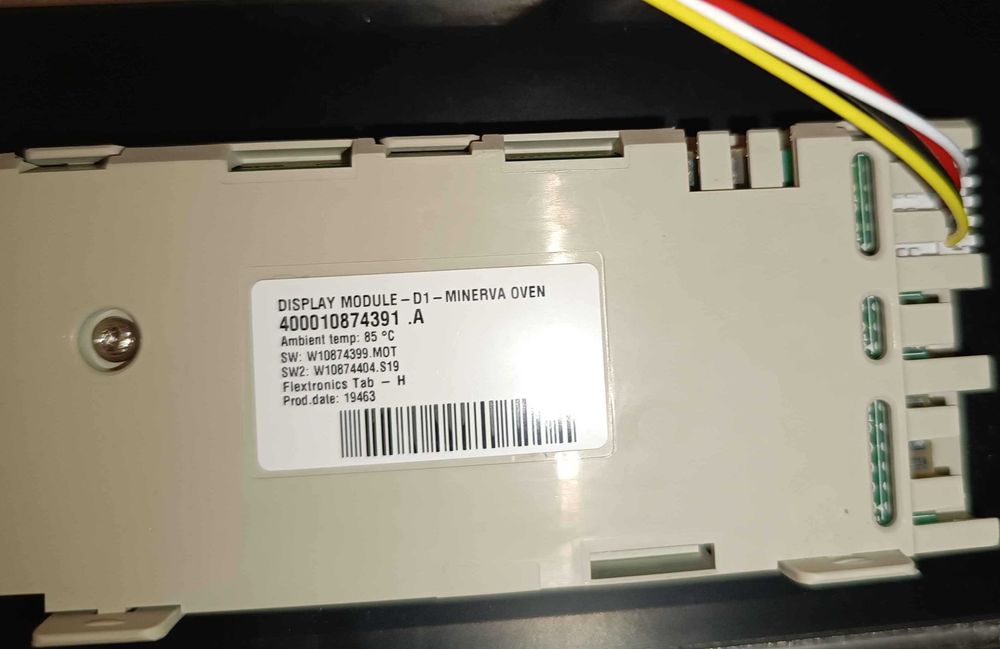 Panel przedni piekarnika Whirlpool – Panel Sterujący + Wyświetlacz