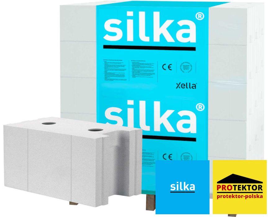 bloczek SILKA E18cm sylikat silikat cegła pustak ściana xella tempo