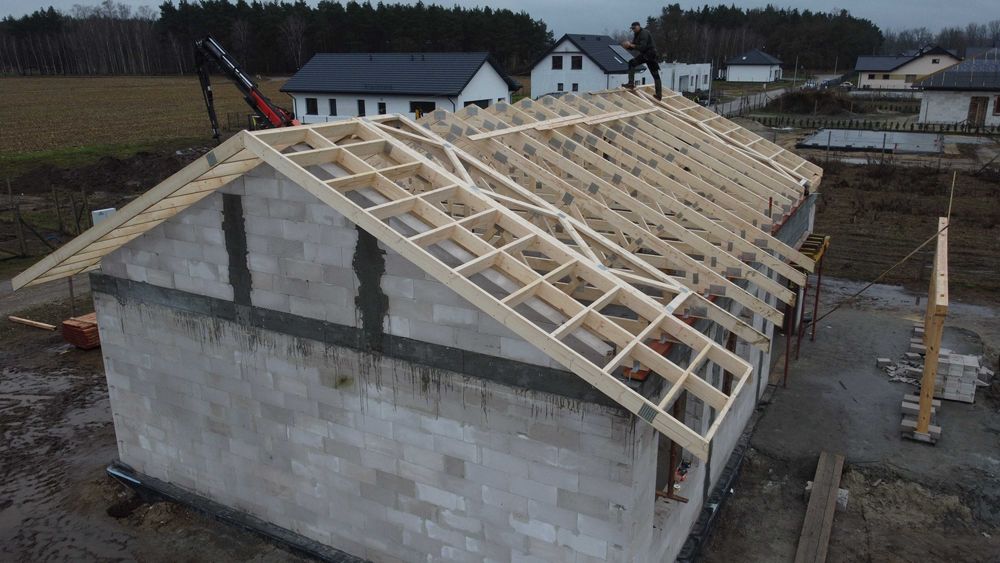 Wiązary dachowe produkcja, projekt , montaż z certyfikatem