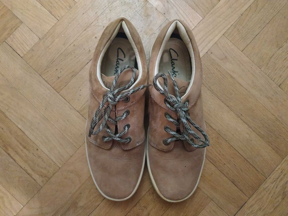 Полуботинки мужские нубук CLARKS Active air 43 размер