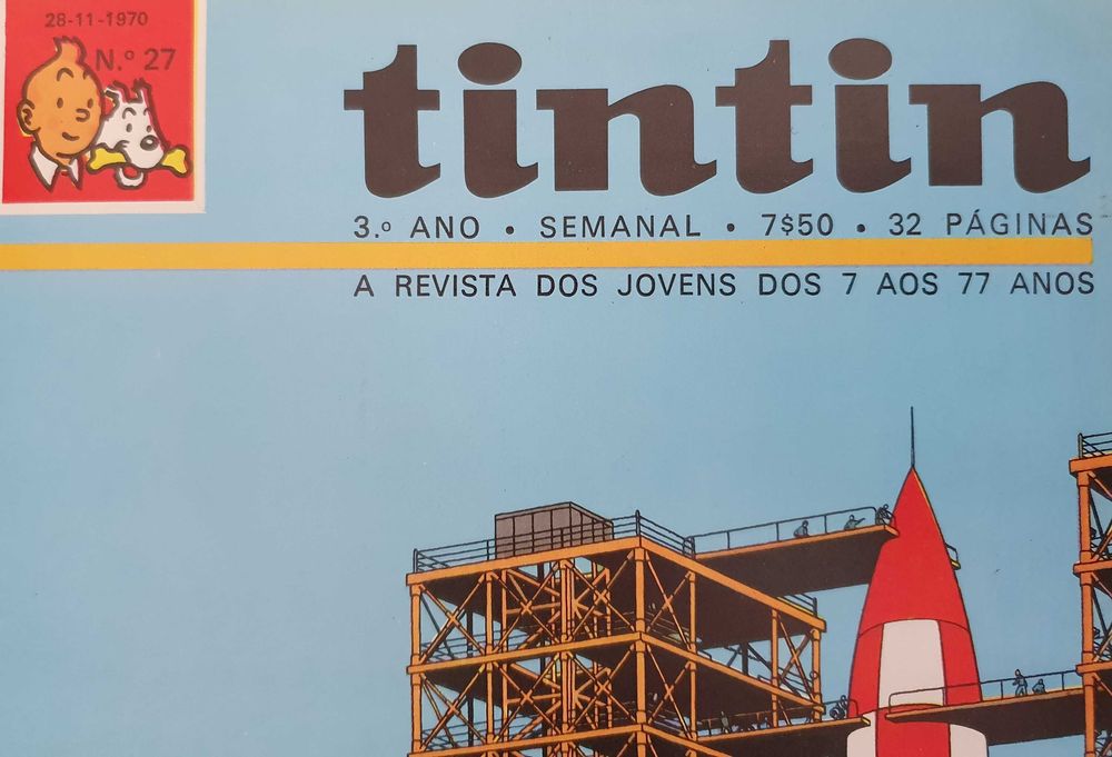 Livro encadernado da revista Tintin: Nº6 - 3ºAno, Anos 60