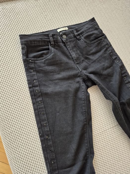 DIVERSE Spodnie jeans dziewczęce czarne 36