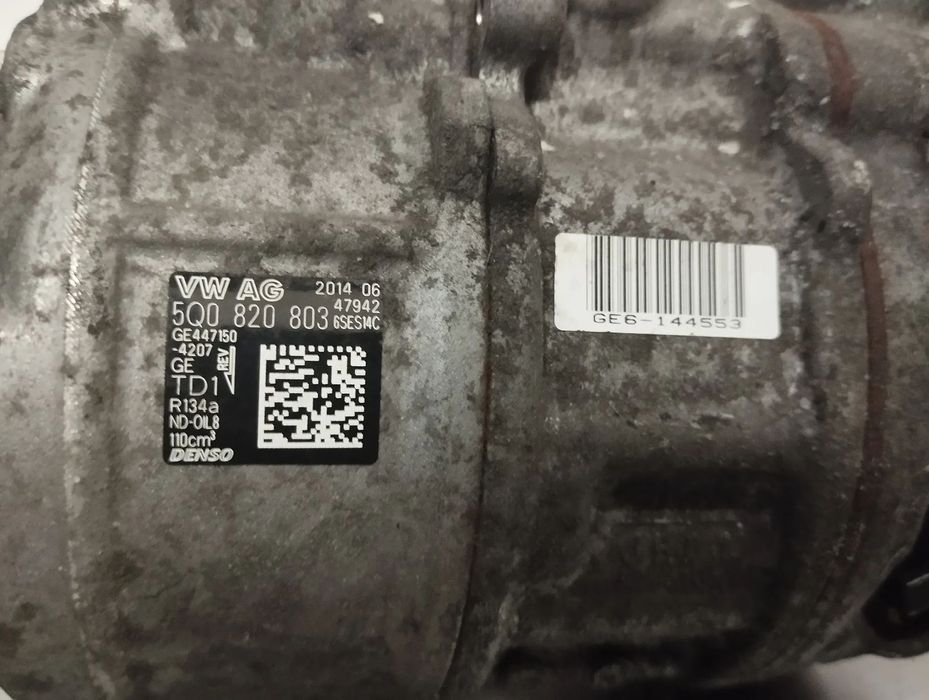 COMPRESSOR DO AC VOLKSWAGEN GOLF VII 1.6TDI REF. 5Q0820803