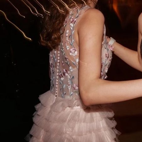 sukienka ślubna/balowa/wieczorowa na 18 na studniówkę różowa kwiaty