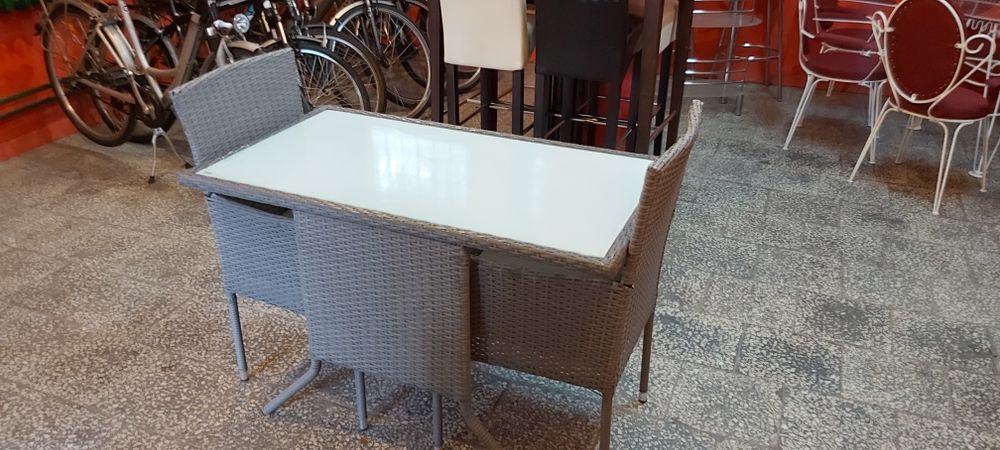 Zestaw ogrodowy tarasowy rattanowy ratan balkon altanka ogród taras