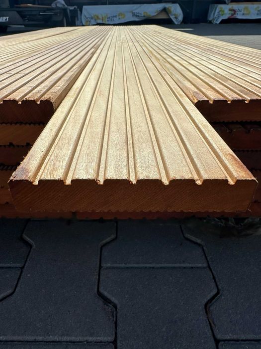 Deska Tarasowa Garapa egzotyczna ryflowana 25x145mm Fas KD