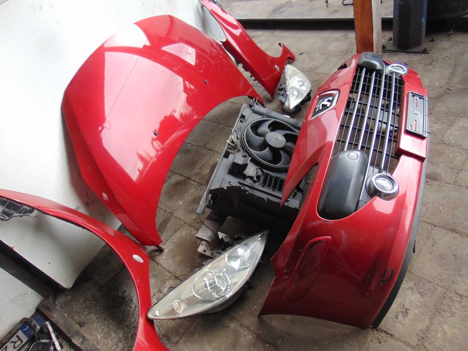 Kompletny Przód Peugeot 307 Lift CC maska zderzak lampy błotnik