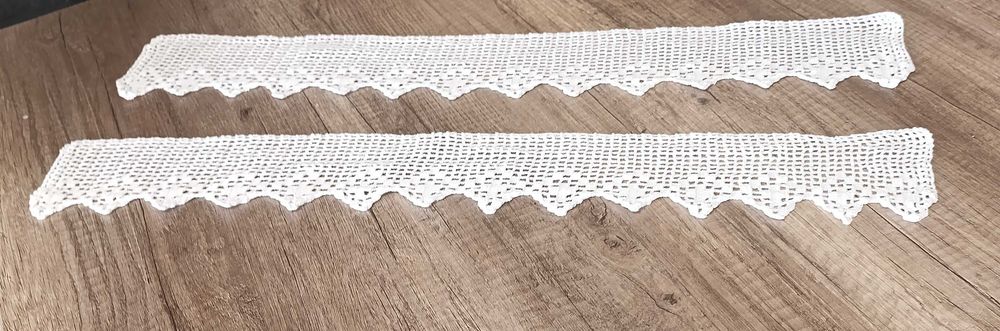 Antiguidades Estilo Retrô 4 Bicos Croché brancos para cristaleira