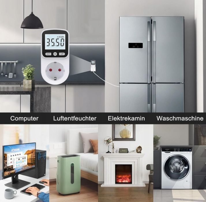 Miernik Prądu Do Gniazdka Watomierz Biały